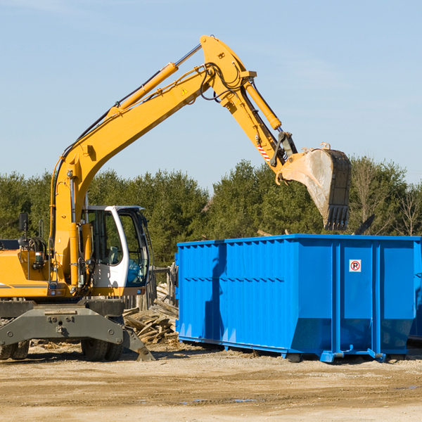 what size residential dumpster rentals are available in Prairie View Texas